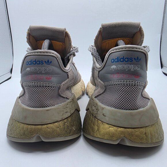 Adidas Nite Jogger Gold Metallic Boost EVM Mens Sise 9 Gray Shoes Athletic Walk main image 12